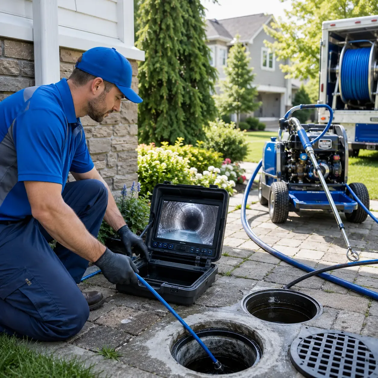Outdoor drain cleaning professionals serving Spalding, MI