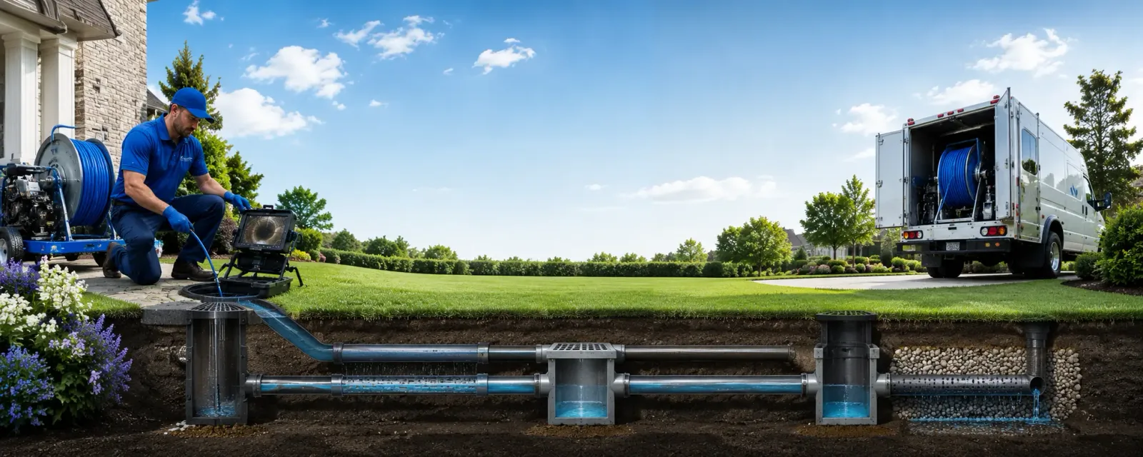 Outdoor drain cleaning information for Spalding, MI